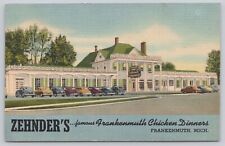 Zehnder's Frankenmuth Chicken Dinner Frankenmuth Michigan Vintage Linen Postcard picture