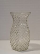 Hoosier Glass Diamond Pattern Vase 5-3/4 Inches Tall X 3 Inches Wide picture