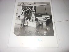 #1235 PHOTO NEGATIVE - 1973 TWO EVINRUDE BOAT MOTORS picture