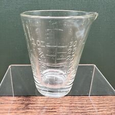 Vintage GLASCO Embossed Glass Measuring Cup 1 OZ / 30 ML Shot Glass picture