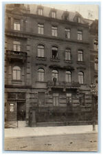 Mannheim Germany RPPC Photo Postcard View of Building Entrance 1918 Posted picture