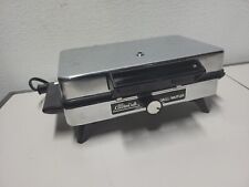 Vintage -Sears CounterCraft Grill/Waffler Chrome mid century *Tested* picture