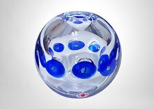 Beranek Vladimir Svab Czech Republic Sommerso Art Glass Vase Globe Sphere ~ 3lbs picture