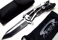 Jin Jun Lang Unique Manual Mechanical Lock Pocket Knife EDC Blade Tip-Up Carry picture