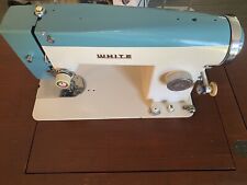 Vintage White Sewing Machine Model 173 in cabinet fair cosmetic condition  picture