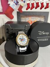 Disney Parks WDW 50th Vault Citizen Mickey Stainless Steel Eco Drive Mens Watch picture