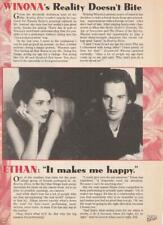 Winona Ryder Ethan Hawke teen magazine magazine pinup clipping reality bites picture