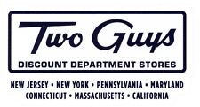 Two Guys Discount Department Stores Logo Sticker (Reproduction) picture