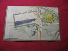 SALE Postcard Japan Rosetta-Maru Ship Photo Hochi Shimbun Exhibition 1906 picture