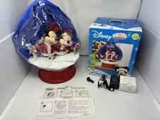 15 Inches Tall Disney Mickey, Minnie, Snowglobe Christmas Self Inflate Airblown picture