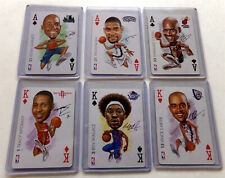 NBA Basketball Star Fridge Magnet Set 6 Ace & King Card Lot In Magnetic Displays picture