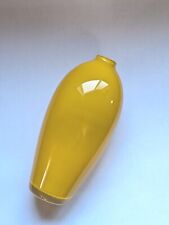 Crate&Barrel Candy Yellow Beautiful Vase Bright Varied Opaqueness Made In France picture
