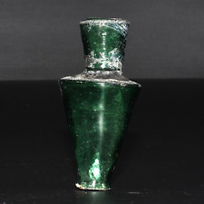 Genuine Ancient Roman Glass Bottle with Green Patina Circa 1st Century AD picture