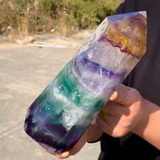 5.12LB Natural colour Fluorite Crystal obelisk crystal wand healing picture