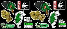12 Weed Marijuana Cannabis Vinyl Stickers  picture