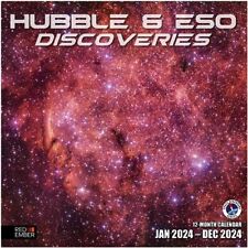 Hubble & ESO Discoveries 2024 Hangable Monthly Wall Calendar 12