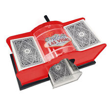 Deluxe Manual Card Shuffler (2-Deck) for Blackjack, Poker - Hand Crank Casino picture