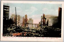1906 San Francisco Fire & Earthquake Kearny & Post Streets Antique Postcards picture