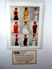 1997 Princess Diana Commemorative Royal Gowns  Block of 9  MNH Comes with COA picture