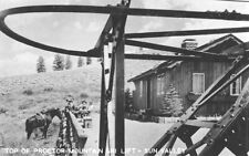 Proctor Mountain Ski Lift Sun Valley Idaho ID Reprint Postcard picture