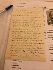 263 Kentucky Civil War Notable James Guthrie 1858 Letter Sec of Treasure See bio picture