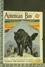 1935 ILLUS BRANSOM COVER ANIMAL WOLF DOG ALASKA WILDLIFE BIOLOGY NATURE RO44 picture