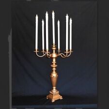 Candelabras, Retirement Sale, Gold Metallic,LED Candles,Cast in White Metal picture