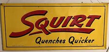 Vintage Metal Squirt Sign [RARE] Original Huge 40” X 18” picture