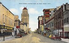 Texas Street Looking East, El Paso, Texas, Early Postcard, Unused  picture