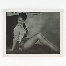 Miss Tiffen Booth Model Photo 1950s Fishnet Stockings Argus Camera Ad Girl C2239 picture