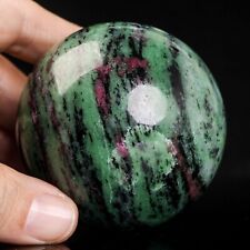 423g63mm Large Natural Ruby in Zoisite Quartz Crystal Sphere Healing Ball Chakra picture