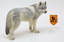 Realistic Grassland Wolf  Life Like Figurine Statue Home/Garder NEW YY8 picture