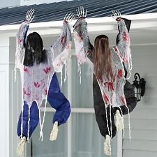 JOYIN Halloween 2 Pcs Climbing Zombies Wall Decor for Haunted House Party Prop picture
