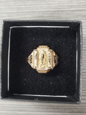 ANTIQUE LAPEER MICHIGAN HIGH SCHOOL 10K GOLD CLASS RING WB 6.7 G SZ 8 1/2 picture