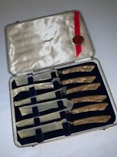 Vintage Stewart’s Knife Set Forged In Sheffield England Original Case & Package picture