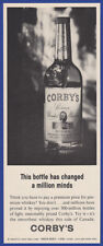 Vintage 1967 CORBY'S Canadian Whiskey Alcohol Liquor Ephemera 60's Print Ad picture