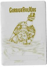 Topps 2017 Garbage Pail Kids SINKING STING Police Yellow PRINTING PLATE Card GPK picture