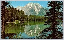 Leigh Lake Mount Moran Grand Teton National Park Wyoming Reflections Postcard picture