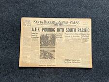 WW2 1942 Australian Army Rushes to Defend Pacific, Original Newspaper, WW2 Phil picture