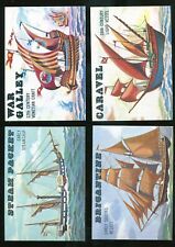 Lot of 4) 1955 Topps Rails and Sails cards.  picture