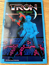 1982 TRON Mixed-Up Mazes Puzzles Book Classic Sci Fi Arcade Game Movie - Vintage picture