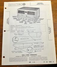1955 National NC-98 Radio Photofact Service Manual Foldout Folder picture