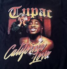 Tupac Shakur California Vintage T-shirt Adult Medium Black 2Pac Hip Hop picture
