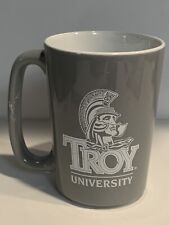 TROY UNIVERSITY COFFEE MUG CUP TEA 2 SIDED GRAY TROY ALABAMA picture