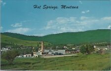 Hot Springs Montana Camas Hot Springs Bathhouse Chrome Vintage Postcard picture