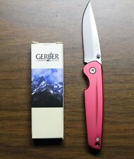 Gerber  #05913 LTR Knife Red Aluminium Pocket Knife, New in Box, Made in Taiwan picture