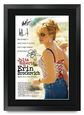 Erin Brockovich Movie Poster Julia Roberts A3 Poster Framed Print for Movie Fans picture