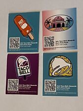 New 2021 Taco Bell Rewards Promo Stickers  3.5”x3