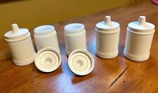 Vintage Merck & Co. Sharp & Dohme Milk Glass Apothecary Medicine Jar Set of 5 picture