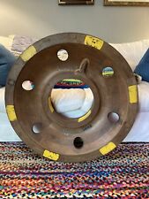 Large Caterpillar Truck Foundry Wooden Wheel Mold Steam Punk Decor Table Base picture